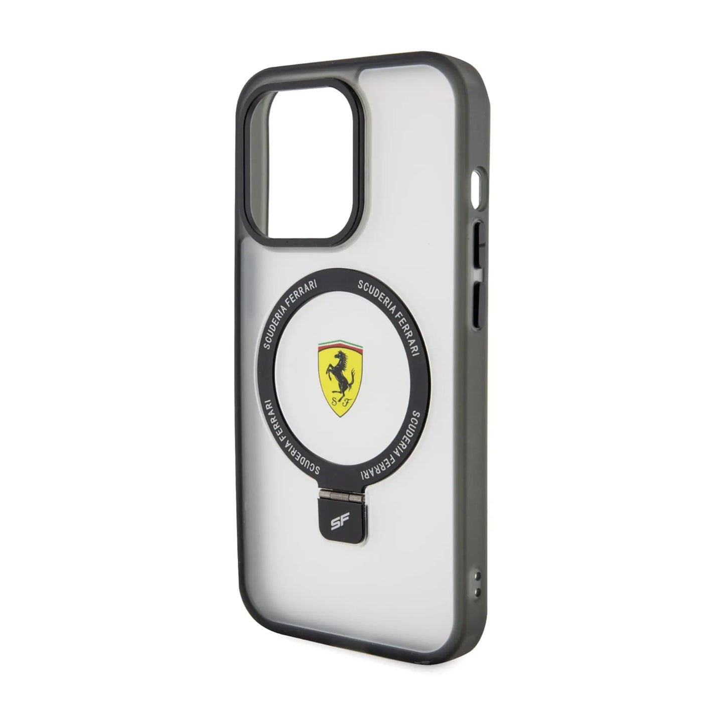 Ferrari Ring Stand 2023 MagSafe Case, Transparent – iPhone 15 Pro
