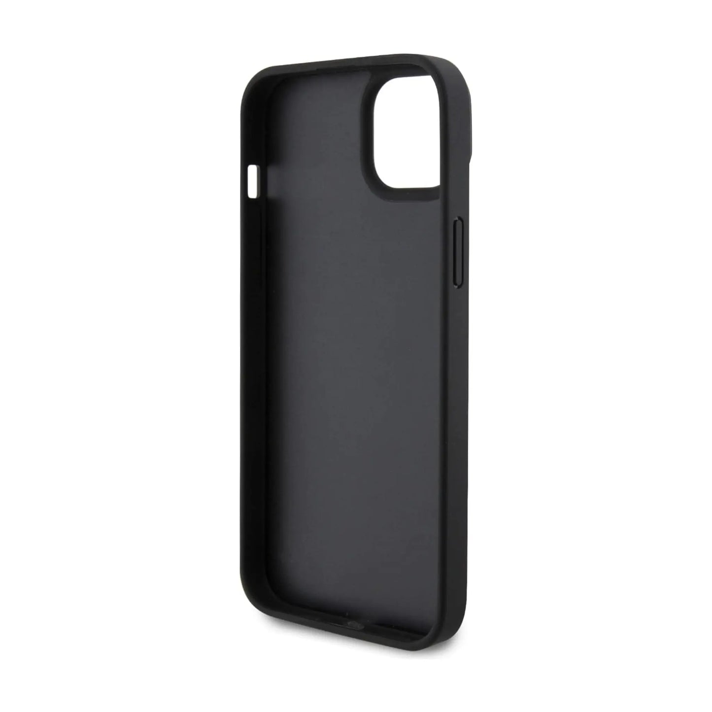 Ferrari Hülle Twist Metal Logo Schwarz – iPhone 15 Plus