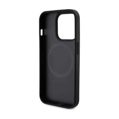 Ferrari Carbon Metal Logo MagSafe Case, Schwarz – iPhone 15 Pro