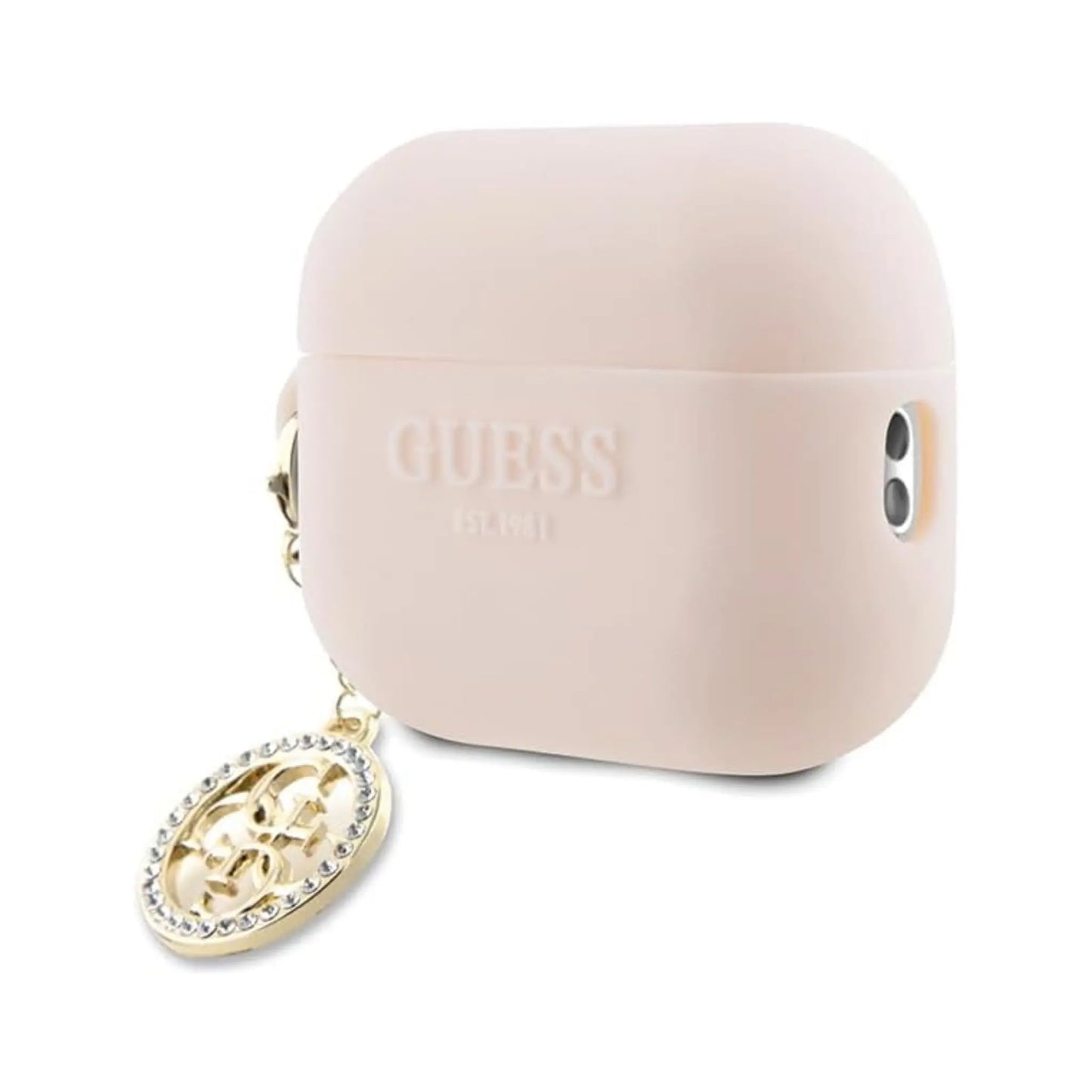Guess AirPods Pro 2 Hülle 3D Rubber 4G Diamond Charm - Rosa