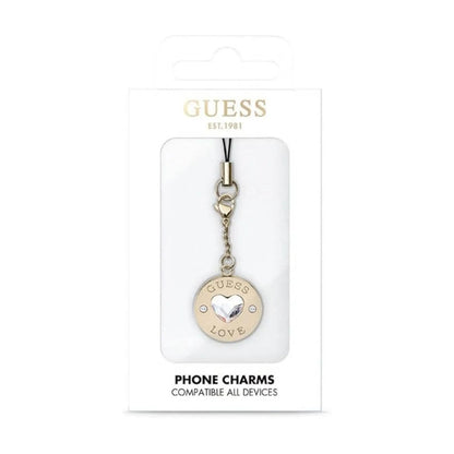 Guess Phone Strap Heart Diamond Charm Strass