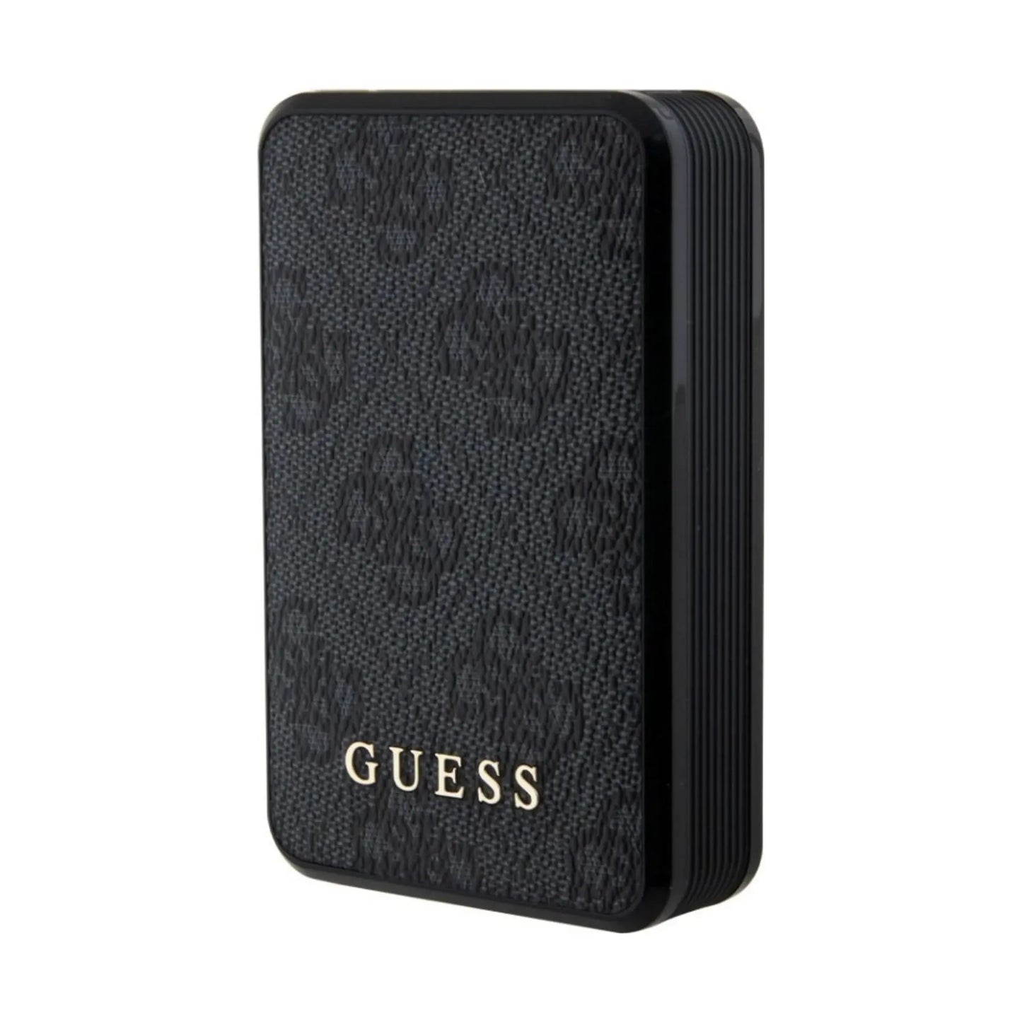 Guess Powerbank GUPB10DP4GEGK 10000mAh 18W 4G Leder Metall Logo - Schwarz