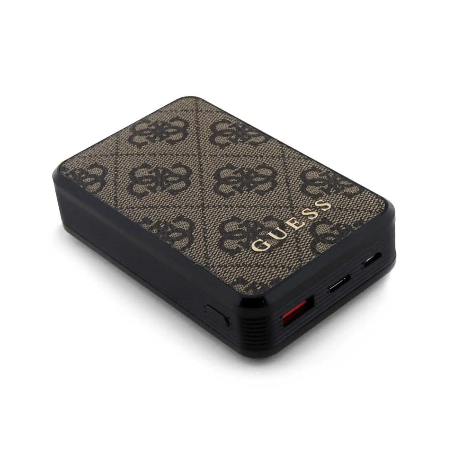 Guess Powerbank GUPB10DP4GEGW 10000mAh 18W 4G Leder Metall Logo - Braun