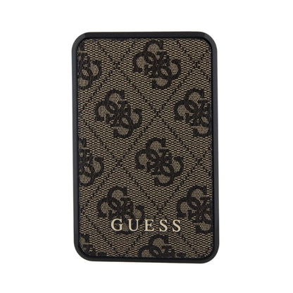 Guess Powerbank GUPB10DP4GEGW 10000mAh 18W 4G Leder Metall Logo - Braun