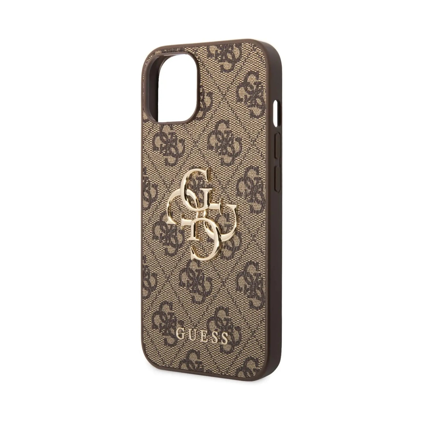 Guess Hülle 4G Big Metal Logo Braun - iPhone 15