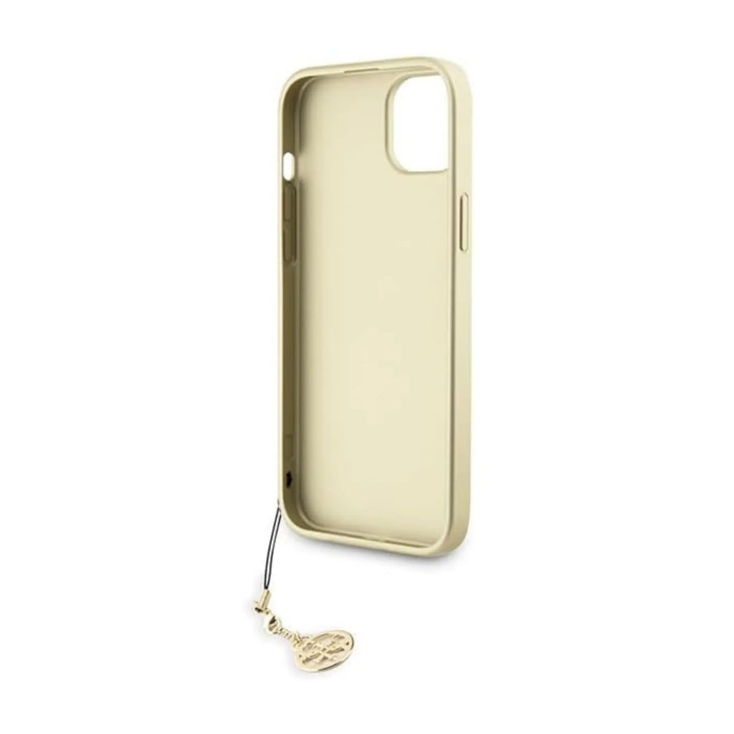 Guess GUHCP15SGF4GBR Hülle 4G Charms Collection Braun - iPhone 15