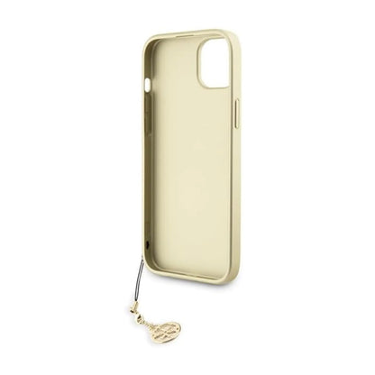 Guess GUHCP15SGF4GBR Hülle 4G Charms Collection Braun - iPhone 15