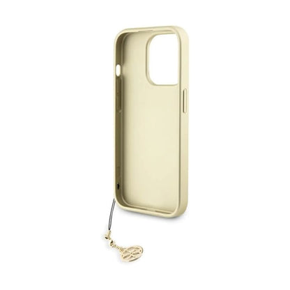 Guess GUHCP15XGF4GBR Hülle 4G Charms Collection Braun - iPhone 15 Pro Max