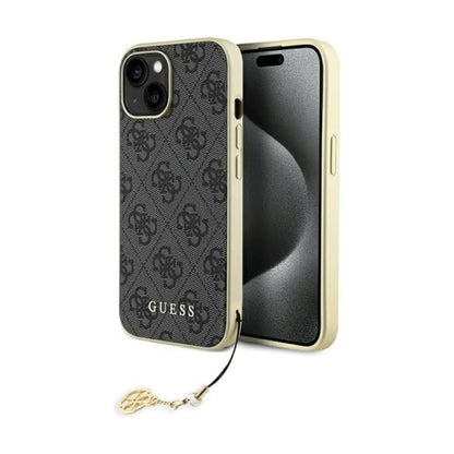 Guess Hülle 4G Charms Collection Grau - iPhone 15