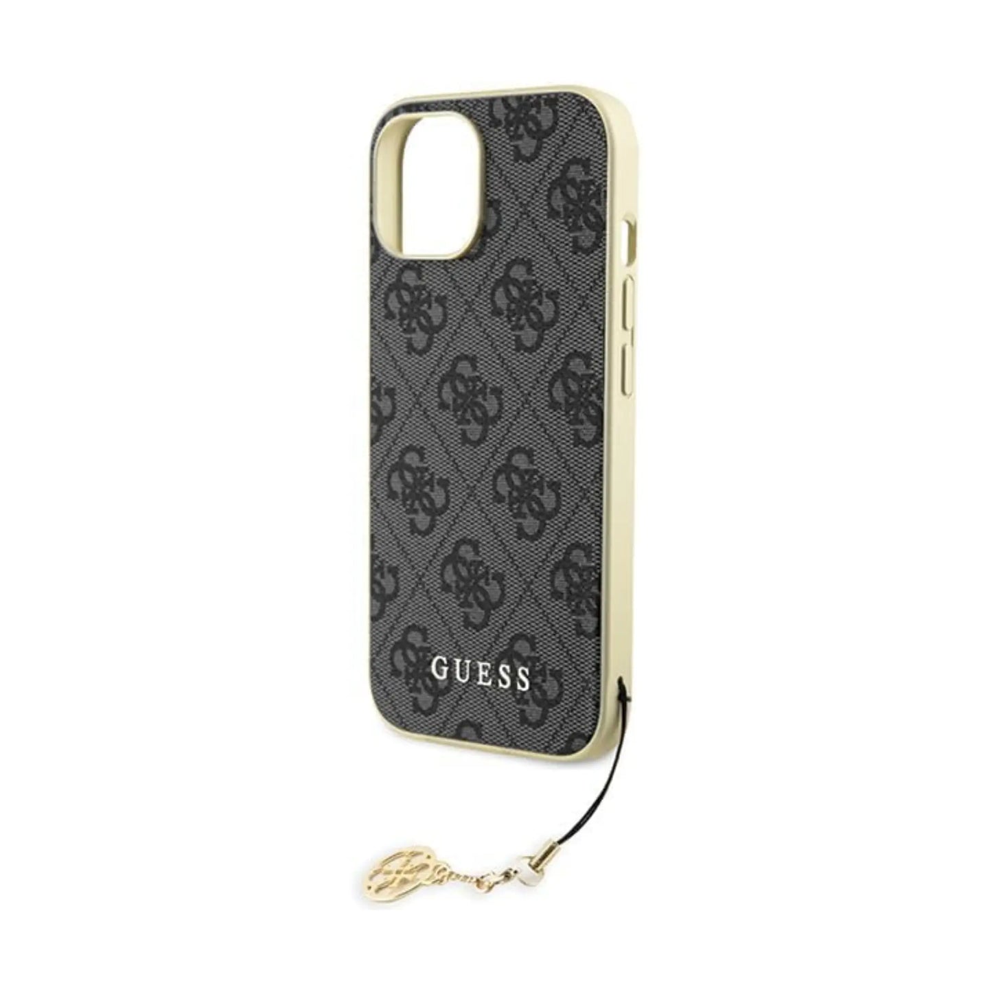 Guess Hülle 4G Charms Collection Grau - iPhone 15