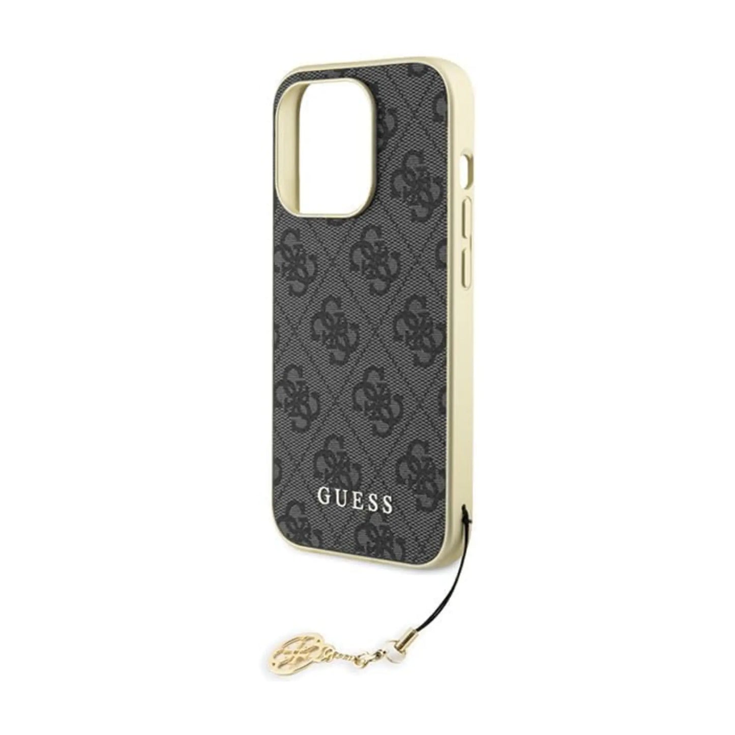Guess Hülle 4G Charms Collection Grau - iPhone 15 Pro