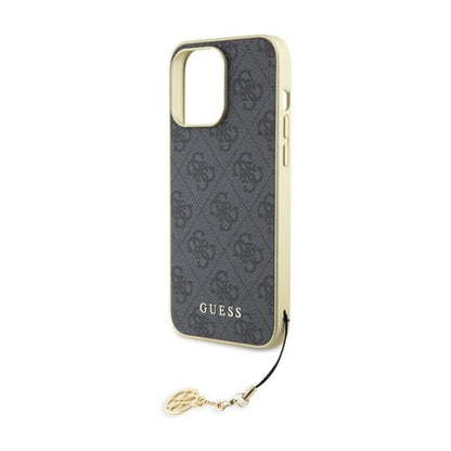 Guess Hülle 4G Charms Kollektion Grau - iPhone 15 Pro Max