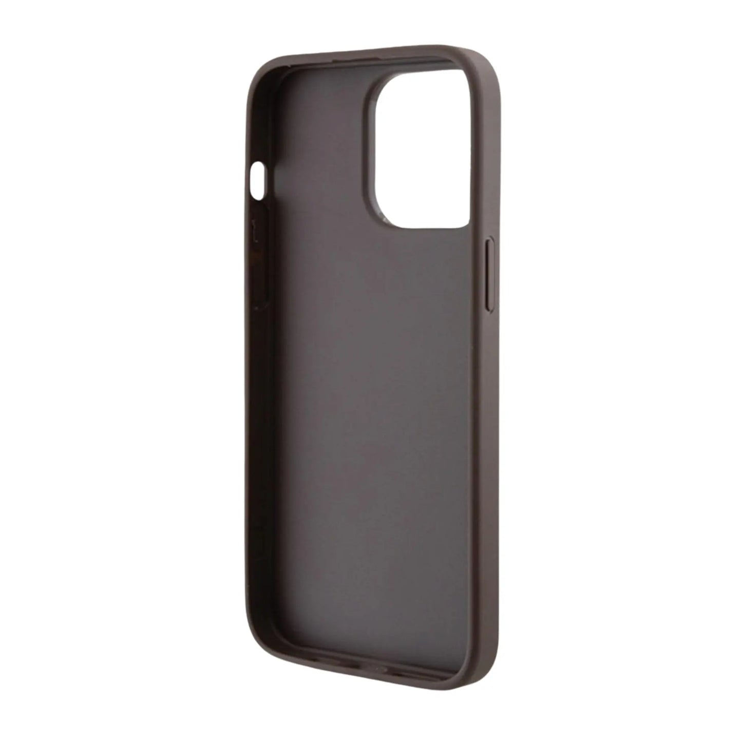 Guess 4G Gold Logo Case, Braun - iPhone 15 Pro Max