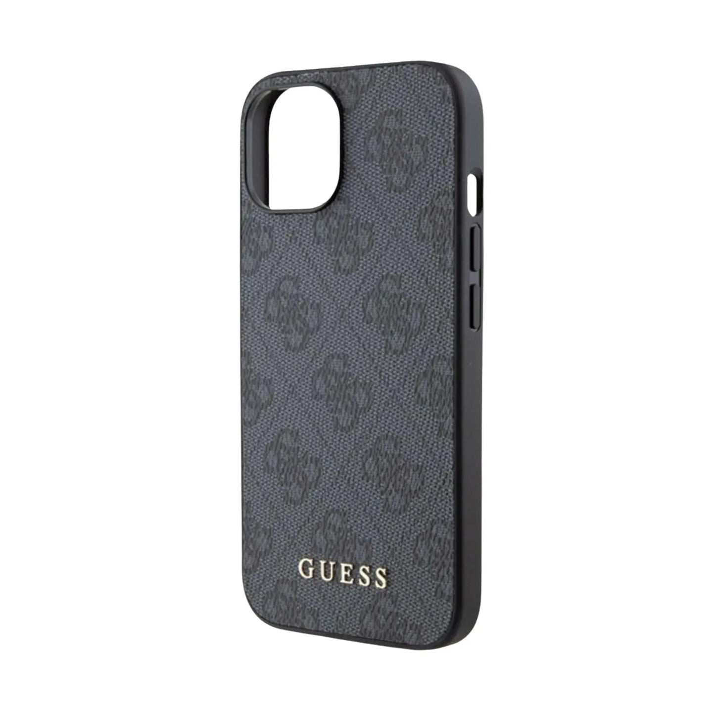 Guess Hülle 4G Metal Logo Gold Grau – iPhone 15 Plus