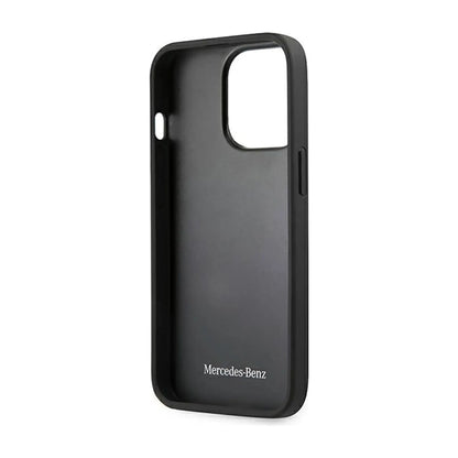 Mercedes Hülle Leather Star Logo Schwarz – iPhone 15 Pro Max