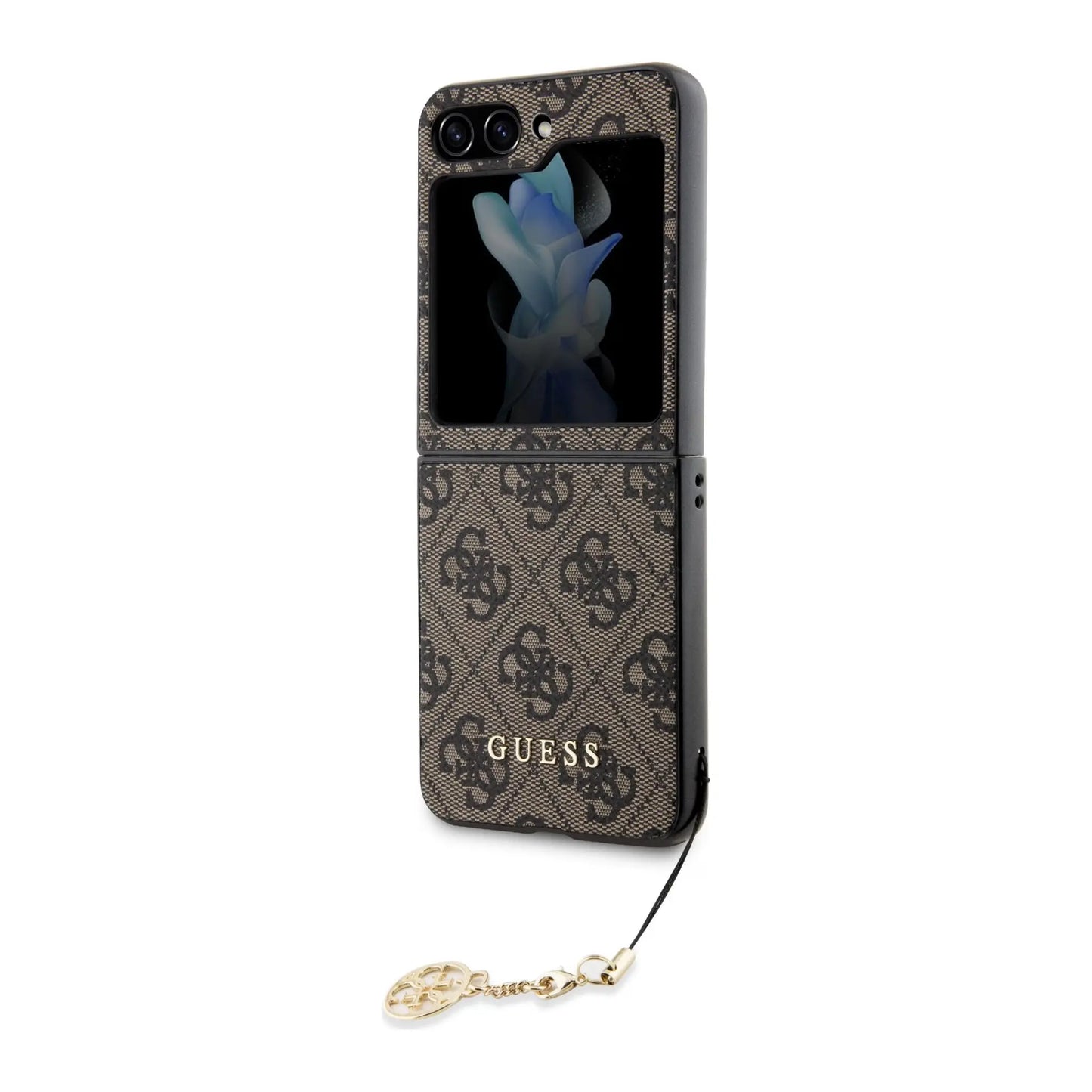 Guess Hülle 4G Charms Braun – Galaxy Z Flip5
