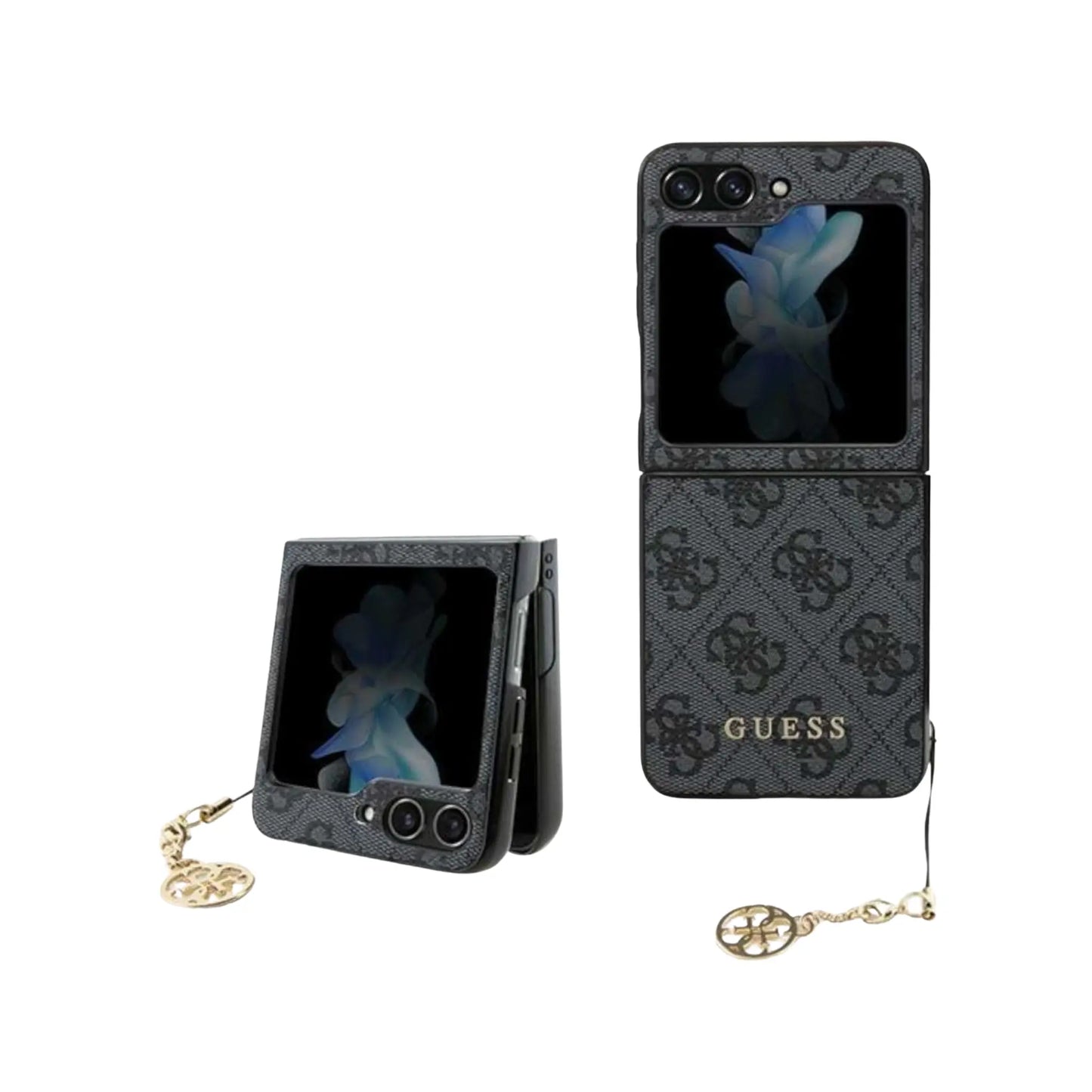 Guess Hülle 4G Charms Collection Grau - Galaxy Z Flip5