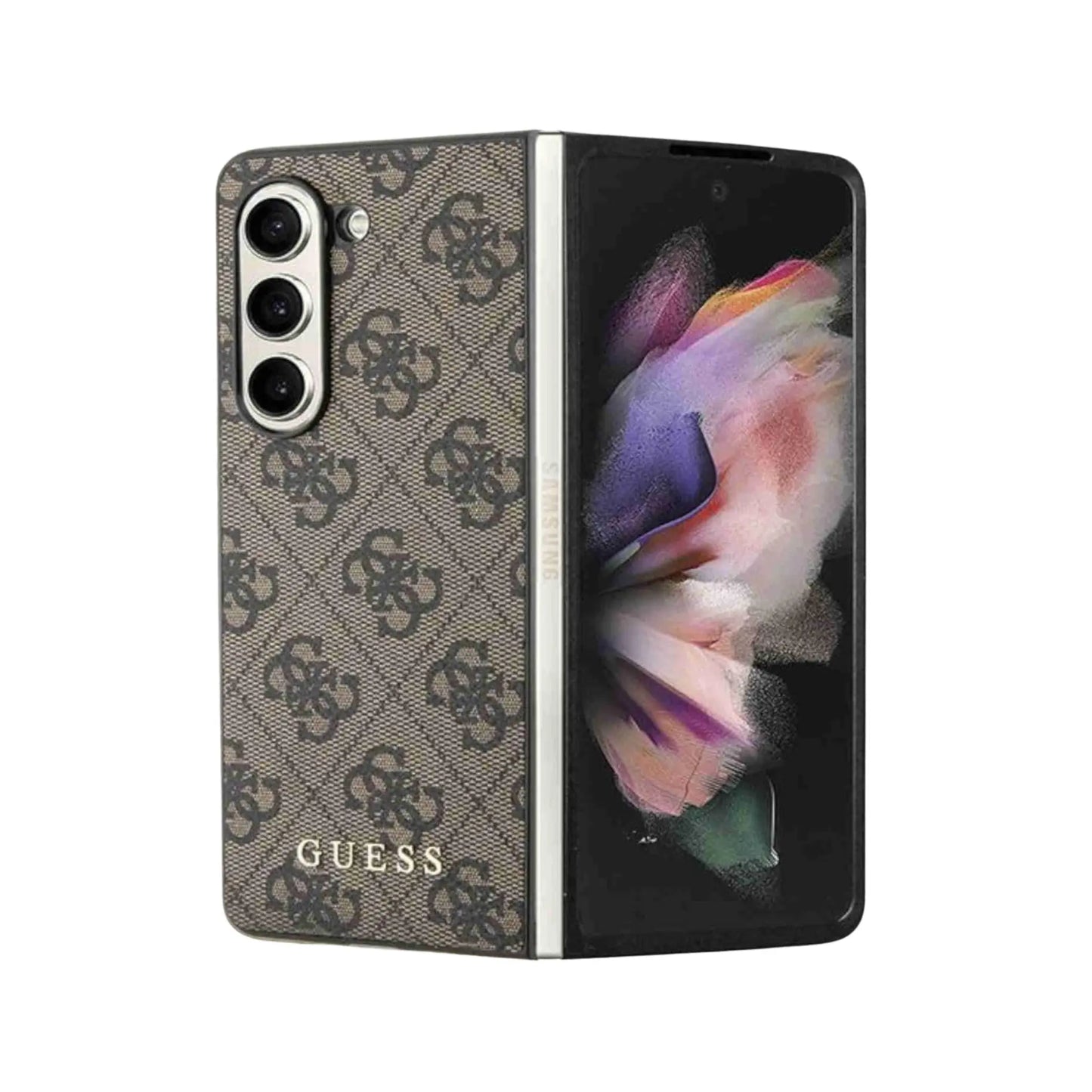 Guess Hülle 4G Charms Collection Braun - Galaxy Z Fold5