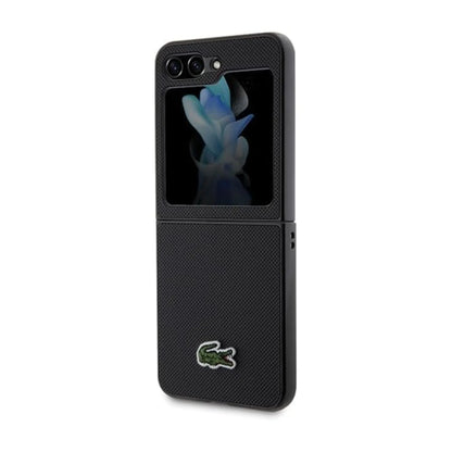 Lacoste Hülle LCHCZF5PVCK Iconic Petit Pique Schwarz – Z Flip5 F731