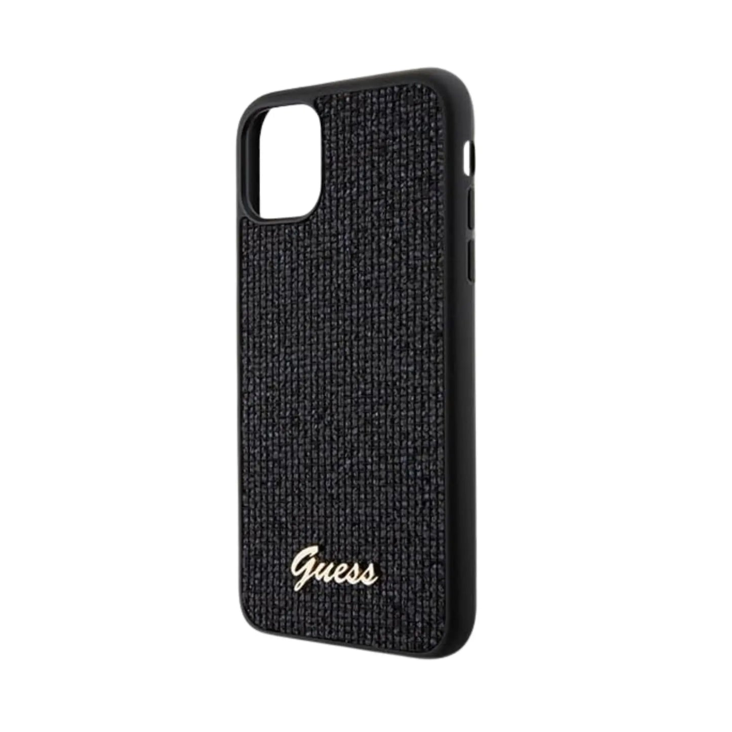 Guess Hülle Disco Metal Script Schwarz - iPhone 11