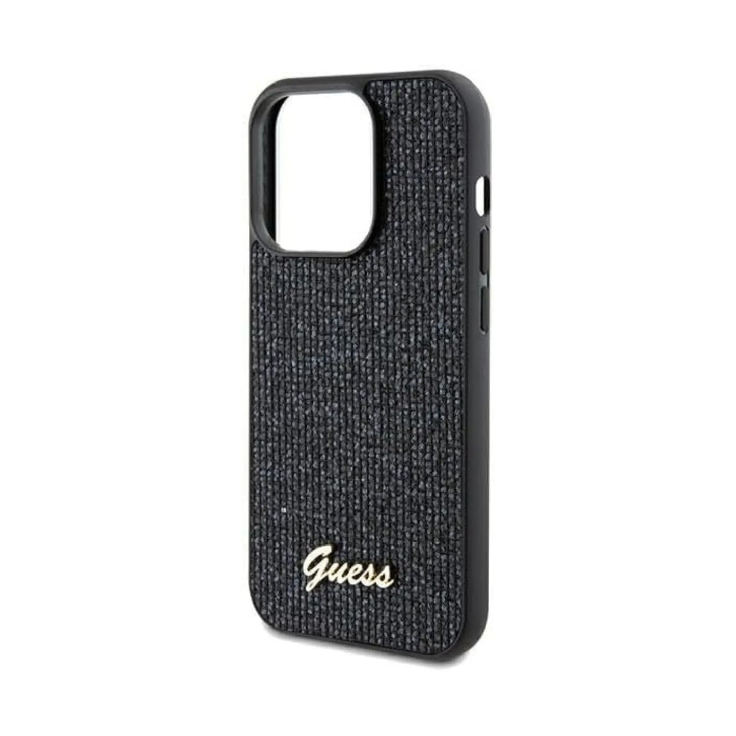 Guess Hülle Disco Metal Script Schwarz - iPhone 13 Pro Max