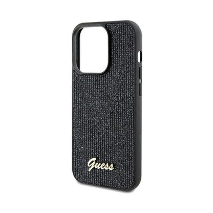 Guess Hülle Disco Metal Script Schwarz - iPhone 13 Pro Max