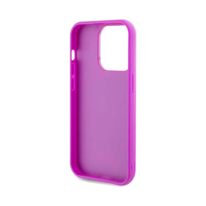 Guess Hülle Disco Metal Script Fuchsia - iPhone 14 Pro