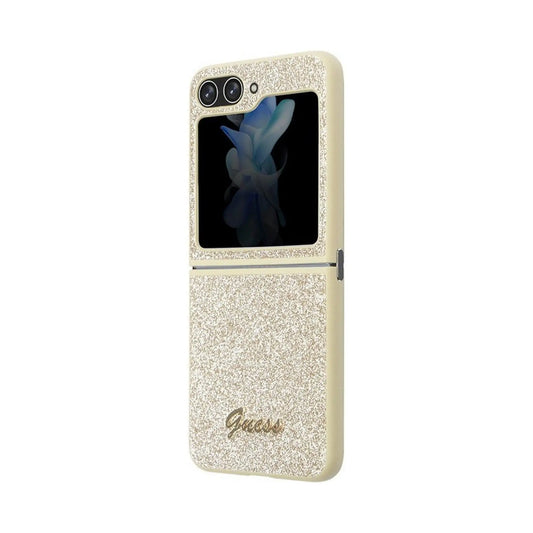 Guess Hülle Glitter Flakes Gold - Samsung Galaxy Z Flip 5 (F731)