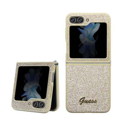 Guess Hülle Glitter Flakes Gold - Samsung Galaxy Z Flip 5 (F731)