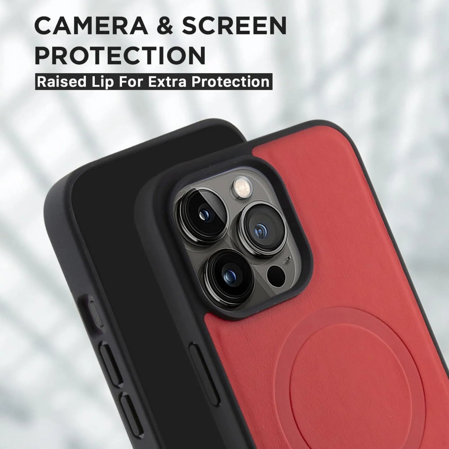 Ferrari Hülle FEHMP15LPTER Hardcase Rot – iPhone 15 Pro