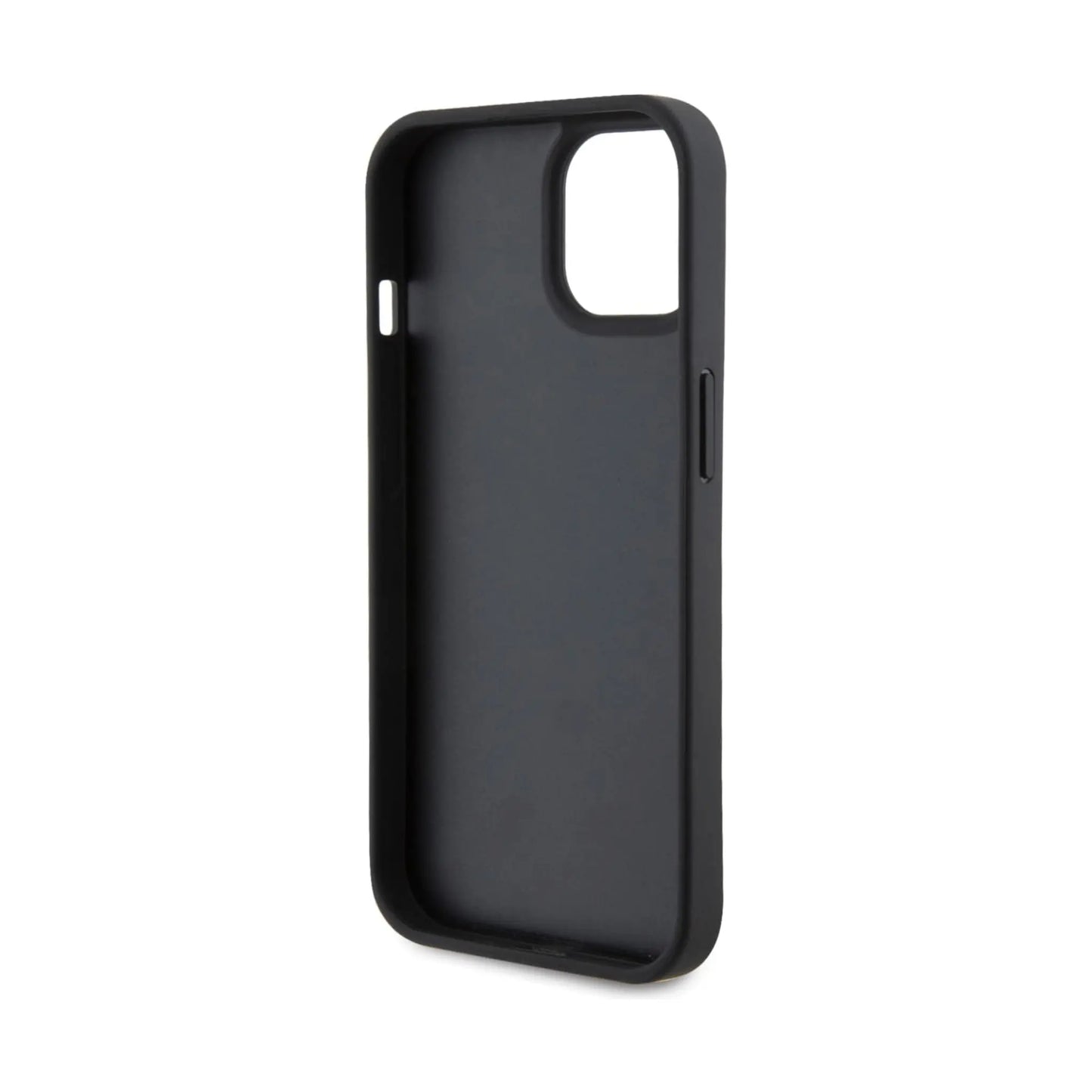 Ferrari Hülle Perforated Waves Metalllogo Schwarz – iPhone 15