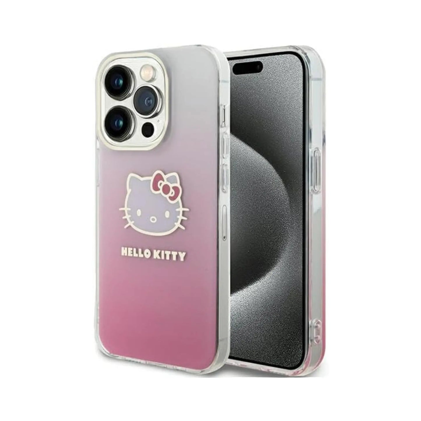 Hello Kitty IML Gradient Electrop Kitty Head Case, Pink – iPhone 15 Pro