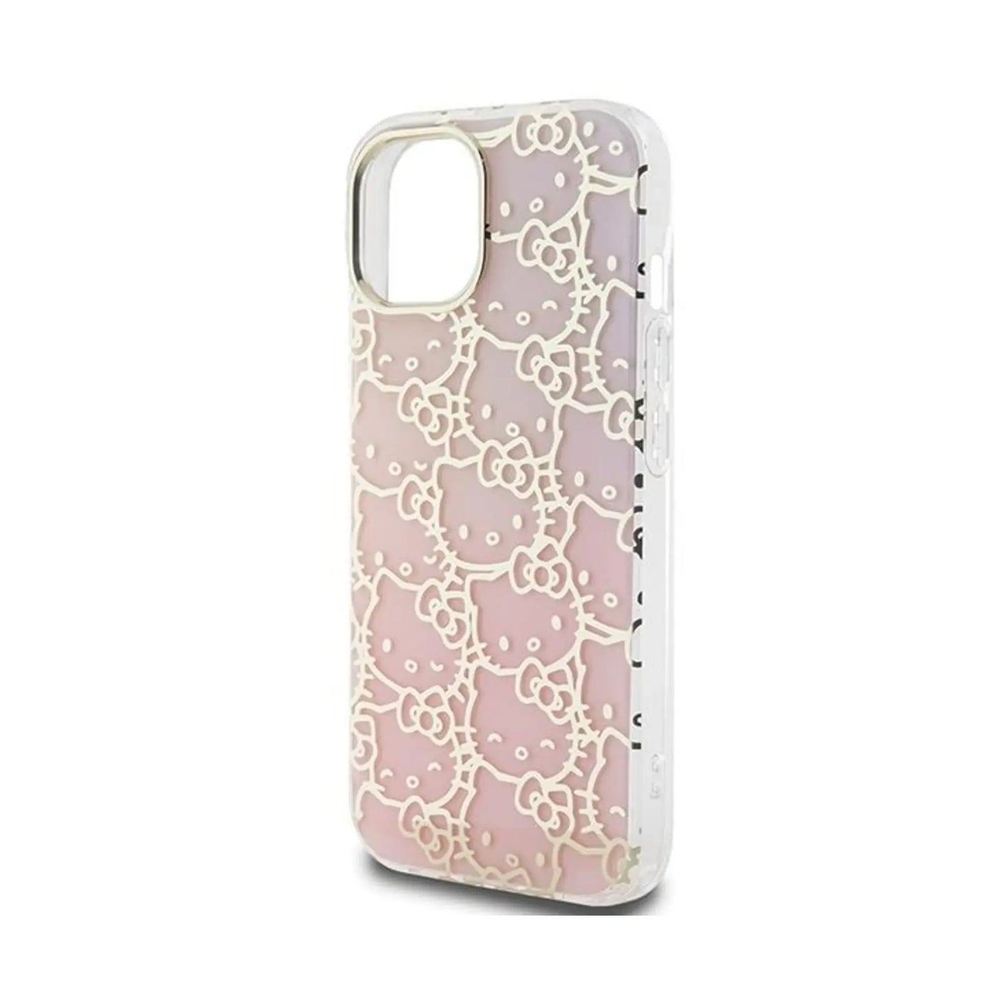 Hello Kitty IML Gradient Electrop Crowded Kitty Head Case, Pink – iPhone 15