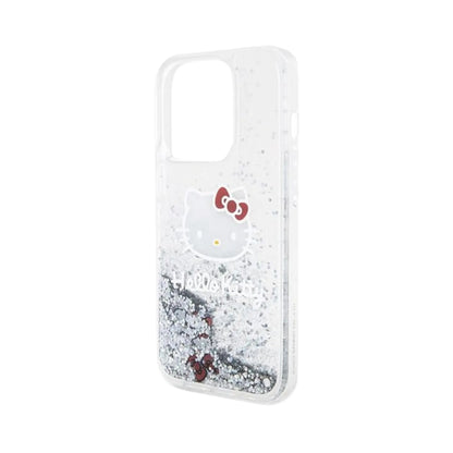 Hello Kitty Liquid Glitter Charms Case, Silber – iPhone 13 Pro Max