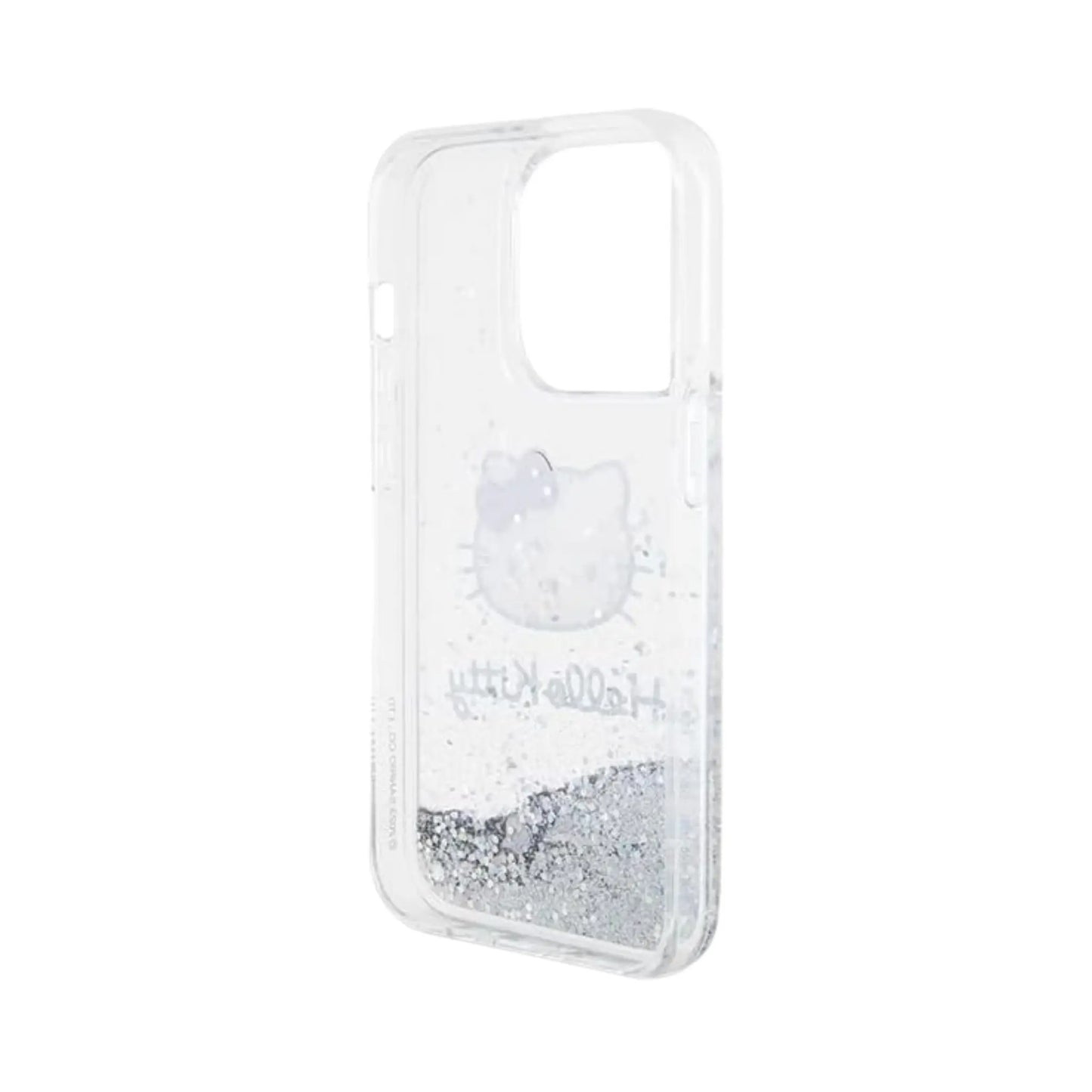 Hello Kitty Liquid Glitter Charms Case, Silber – iPhone 13 Pro Max