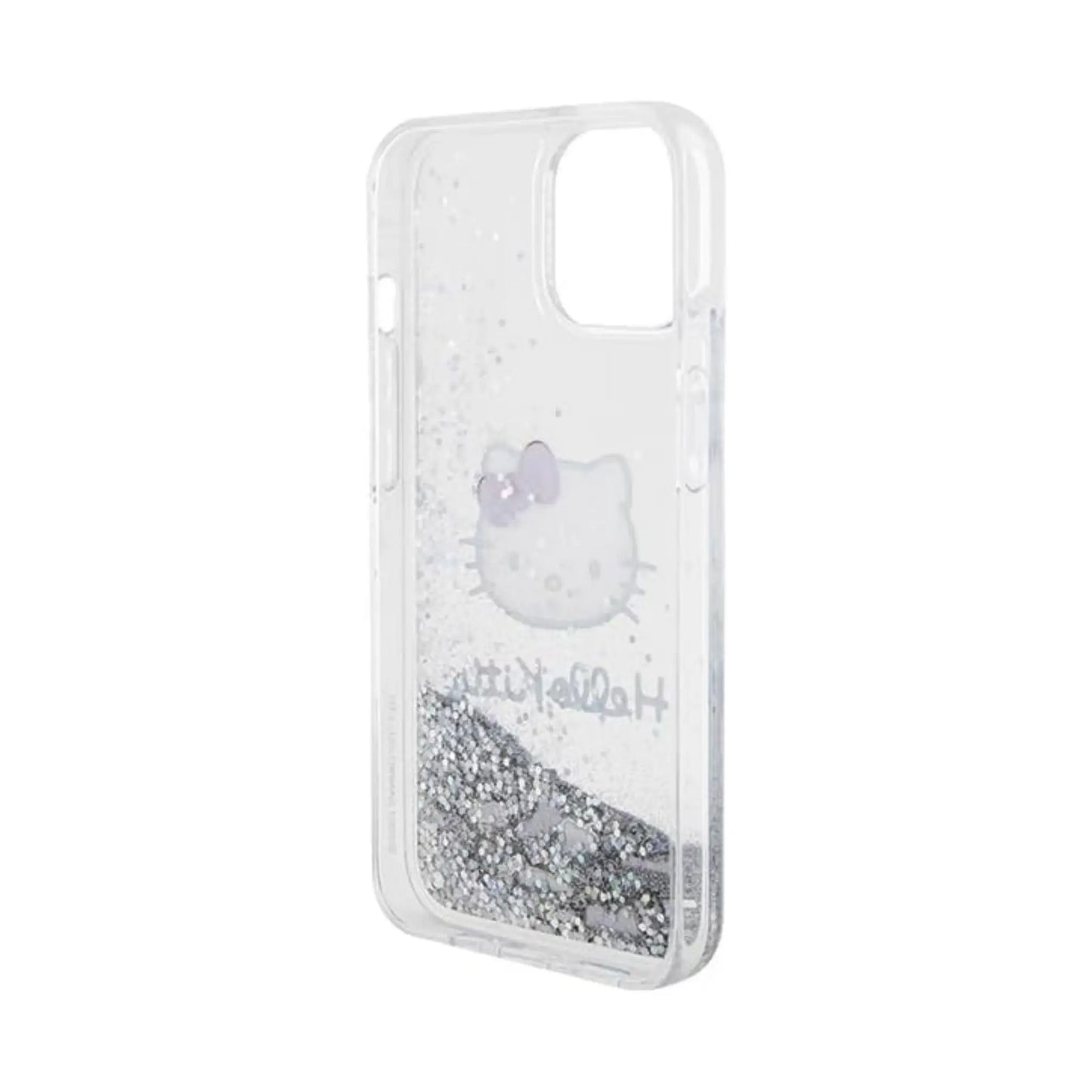 Hello Kitty Liquid Glitter Charms Case, Silber – iPhone 14