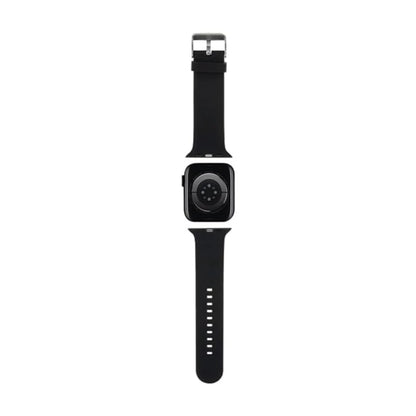 Karl Lagerfeld 3D Rubber Karl & Choupette Heads NFT Apple Watch Armband, Schwarz - 38/40/41 mm