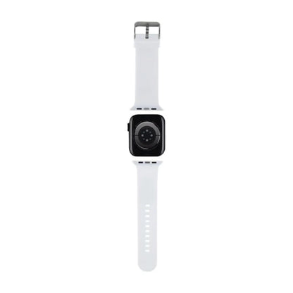 Karl Lagerfeld 3D Rubber Karl & Choupette Heads NFT Apple Watch Armband, Weiß - 42/44/45/49 mm