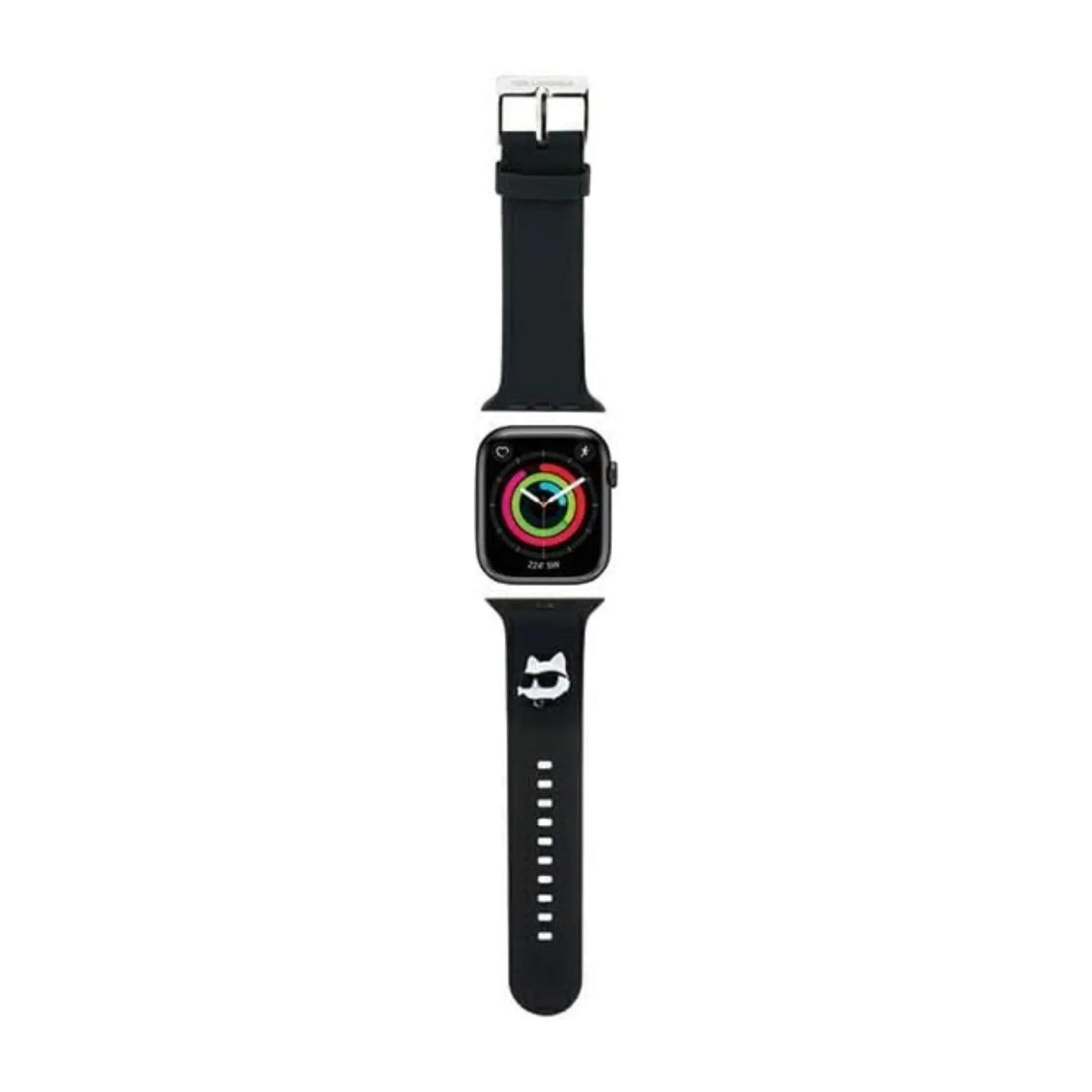 Karl Lagerfeld Apple Watch Armband KLAWMSLCNK, Schwarz - 38/40/41 mm