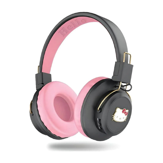 Hello Kitty Over-Ear Kopfhörer V5.3 Metal Logo Round Shape – Pink