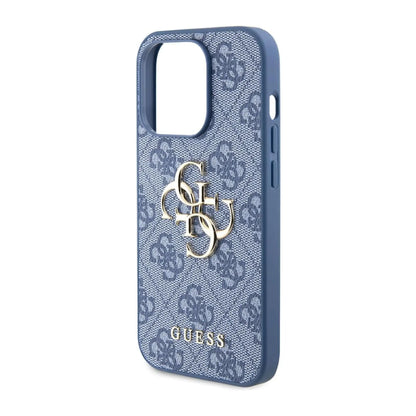 Guess Hülle 4G Big Metal Logo Blau – iPhone 15 Pro