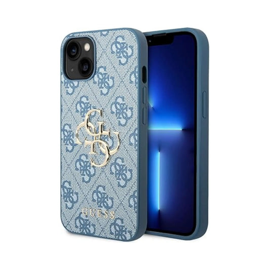 Guess Hülle 4G Big Metal Logo Blau – iPhone 15