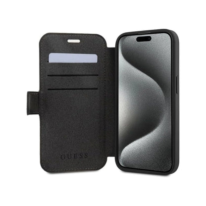 Guess 4G Logo Tasche Grau – iPhone 15 Pro