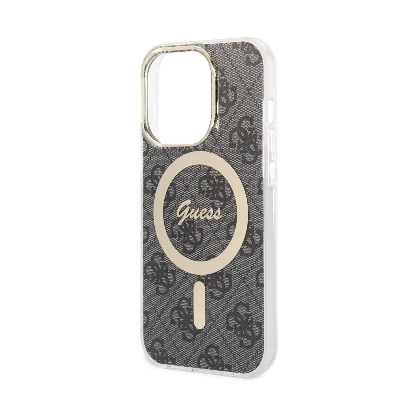 Guess Hülle 4G Für Magsafe Schwarz - iPhone 15 Pro