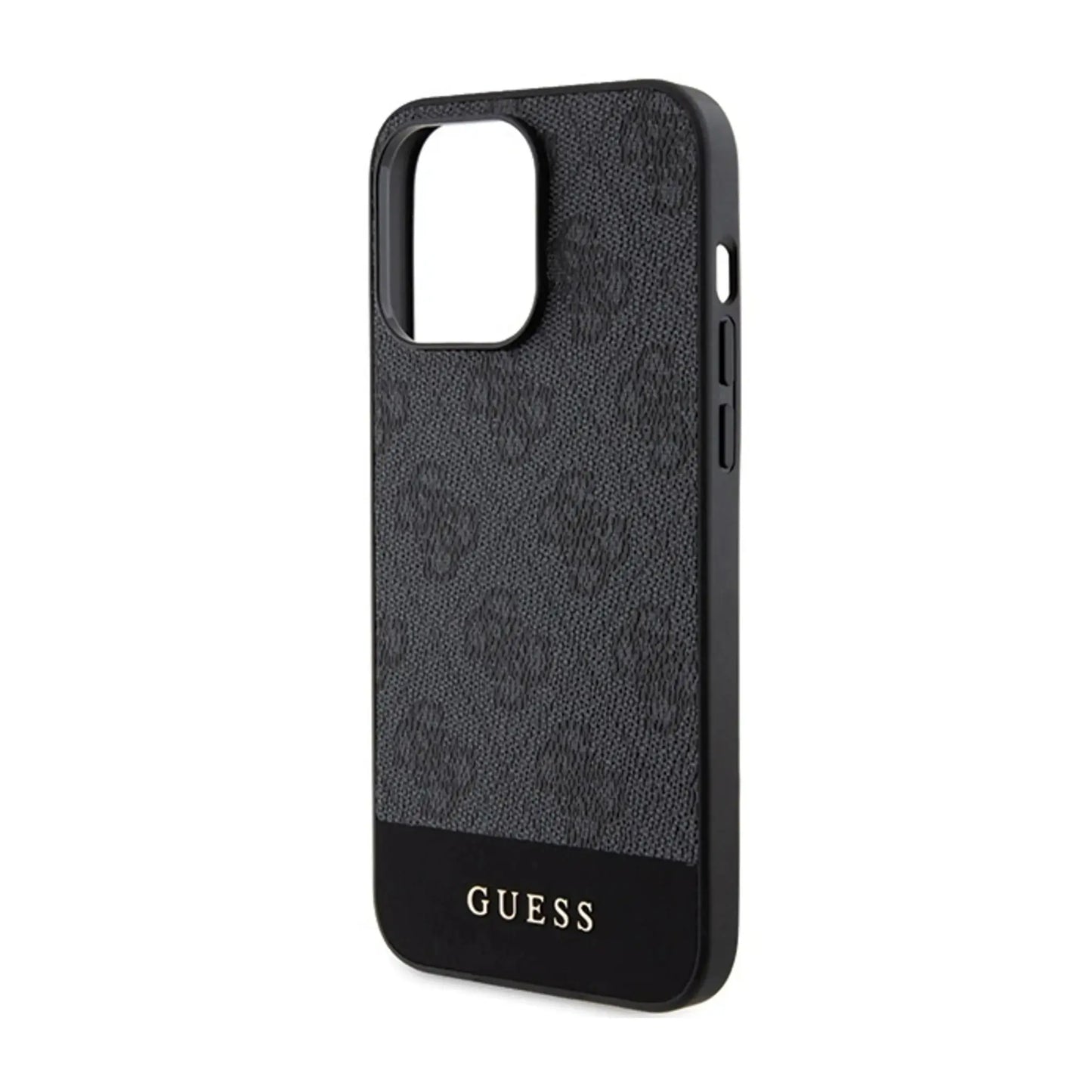 Guess Hülle 4G Stripe Collection Grau – iPhone 15 Pro Max