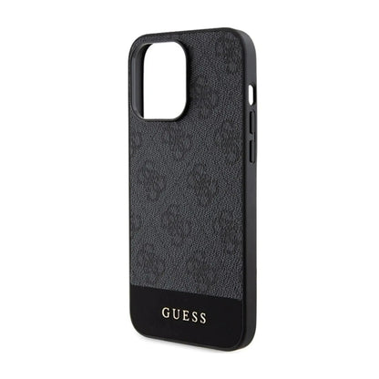 Guess Hülle 4G Stripe Collection Grau – iPhone 15 Pro Max