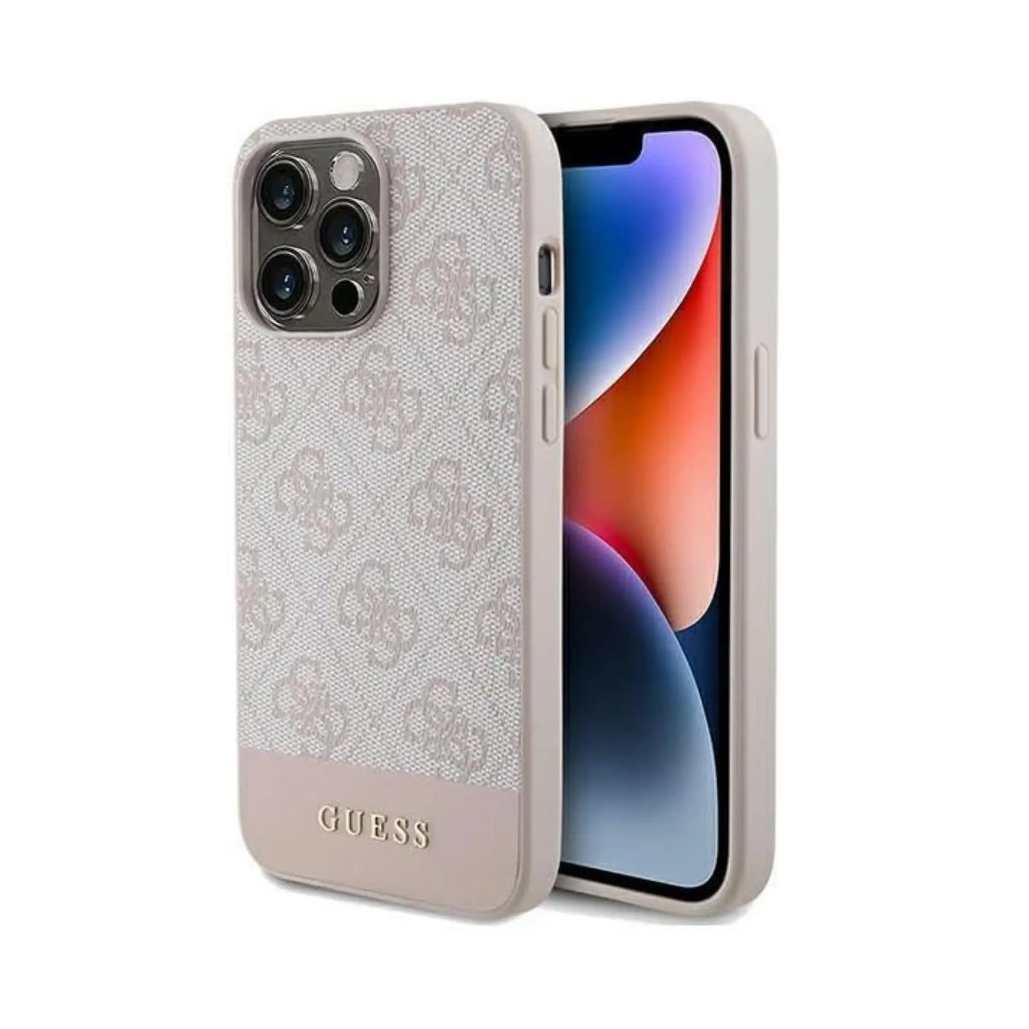 Guess 4G Stripe Hülle Pink – iPhone 15 Pro Max