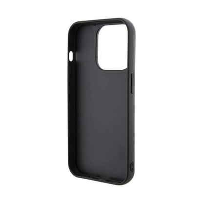 Karl Lagerfeld Gripstand Saffiano Karl & Choupette Case, Schwarz - iPhone 13 Pro