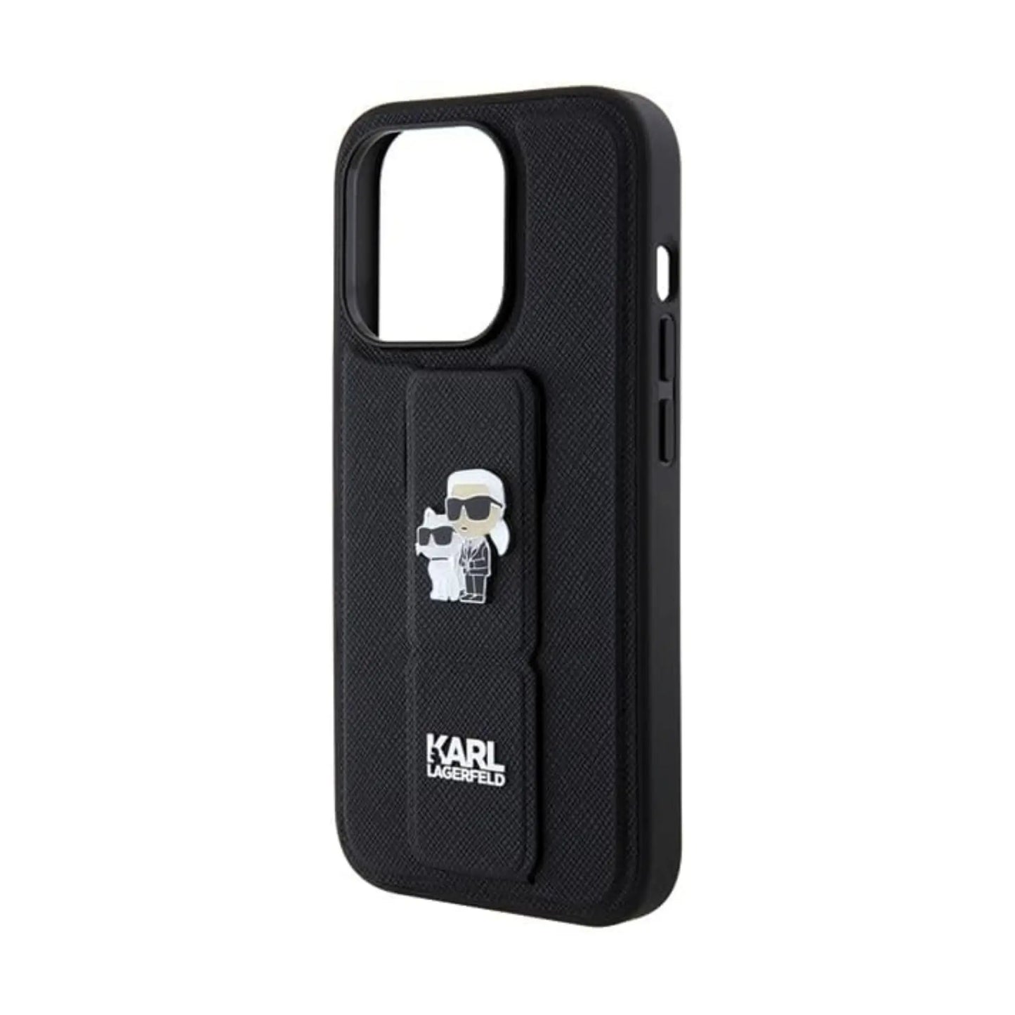 Karl Lagerfeld Gripstand KLHCP13GS, Schwarz - iPhone 13 Pro Max