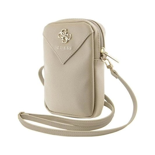 Guess Zip Triangle 4G Phone Bag Crossbody Tasche - Gold